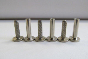 Knurled solid and tubular compression rivets